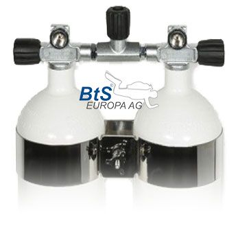 BtS Doppel-Stahlflasche DIR Style 230 Bar (Konvex/Konkav) - 300 Bar